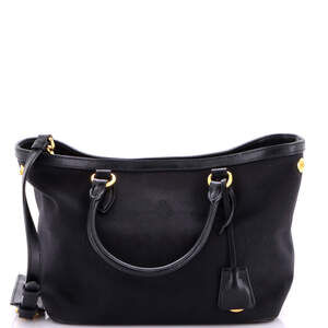 Prada Logo Open Tote Canvas Medium #223332P11B